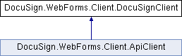 Docusign CSharp Docs: DocuSign.WebForms.Client.DocuSignClient Class ...